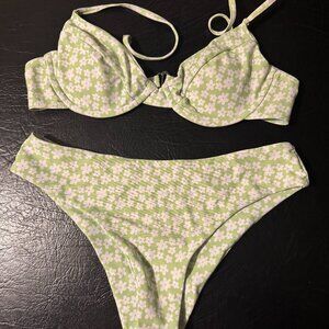 Green Floral Aurelle Bikini